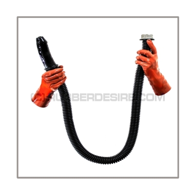 Sniff penis dildo and 100 cm = 40 inch premium quality tube with gas mask thread